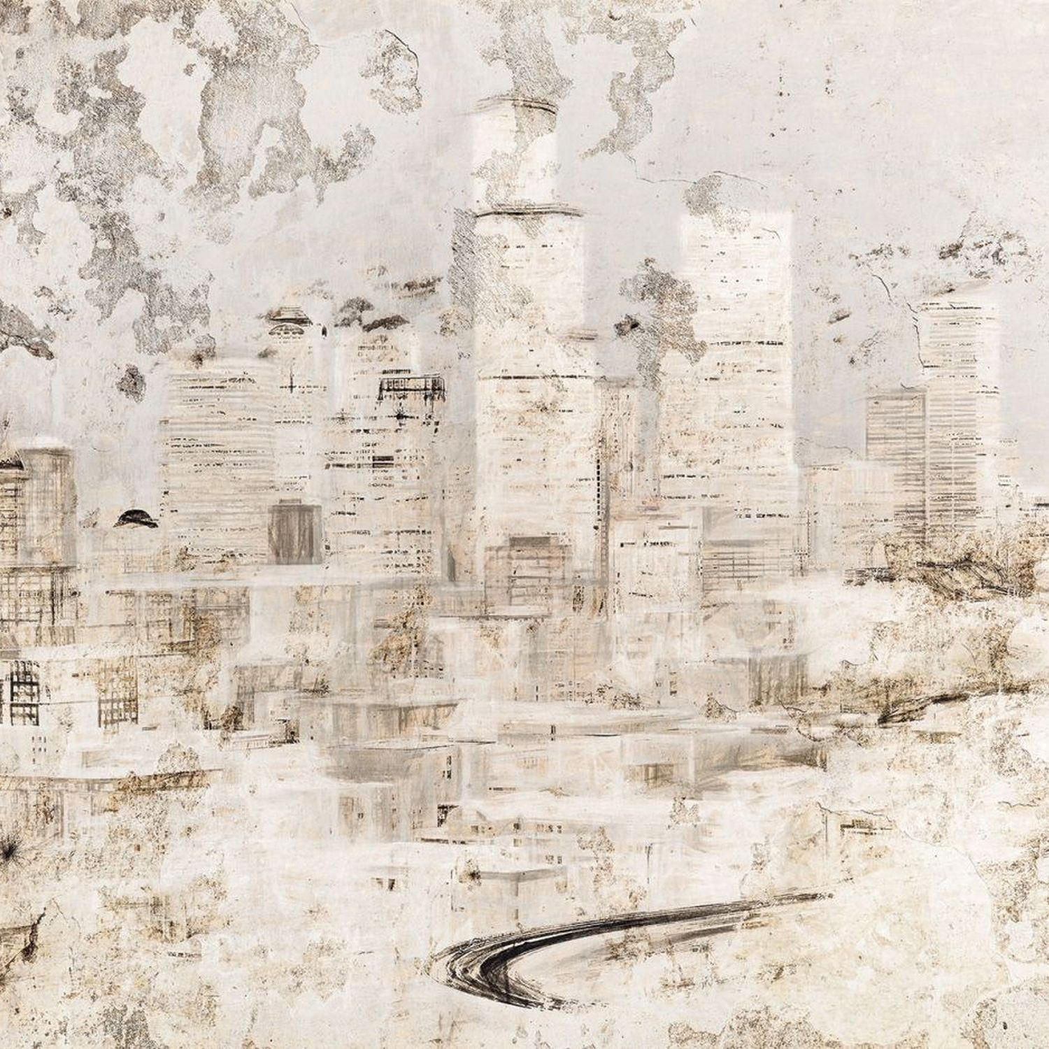 FOTOTAPETE Stein 400 x 250 cm - Grau, Papier (400/250cm) - Sanders & Sanders
