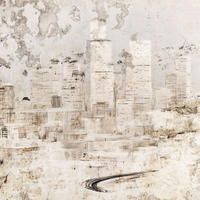 FOTOTAPETE Stein 400 x 250 cm - Grau, Papier (400/250cm) - Sanders & Sanders