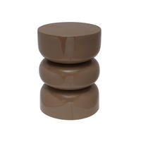 HOCKER Rey Braun Ø36/48 cm - Braun, Metall (36/48/36cm) - Leitmotiv