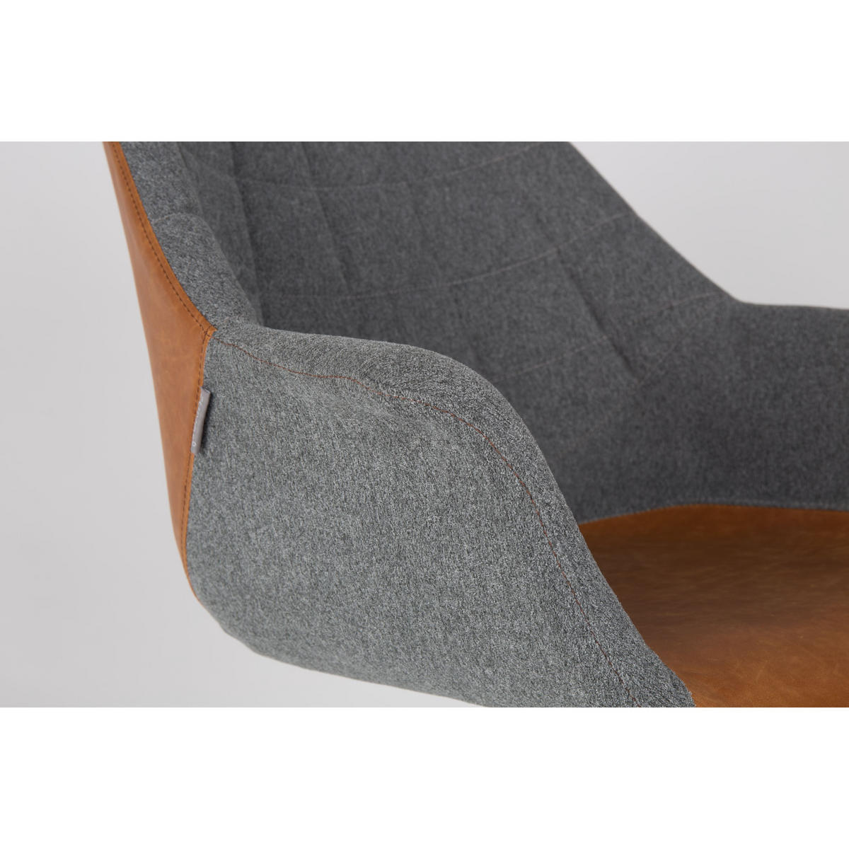 ESSZIMMERSTUHL Doulton Braun - 2 er Set - Braun, Textil (67/80/61cm) - Zuiver