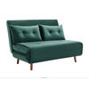SOFA 2-Sitzer mit Schlaffunktion - Samt - Tannengrün - URIBIA - Grün, Textil (91/81/121cm) - Vente-Unique