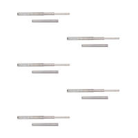 KUGELFÜHRUNGEN Höhe 45mm, Tiefe 400mm, Vollauszug, Verzinkt 5er-set - Zinkfarben, Metall (13/6/45cm) - EMUCA