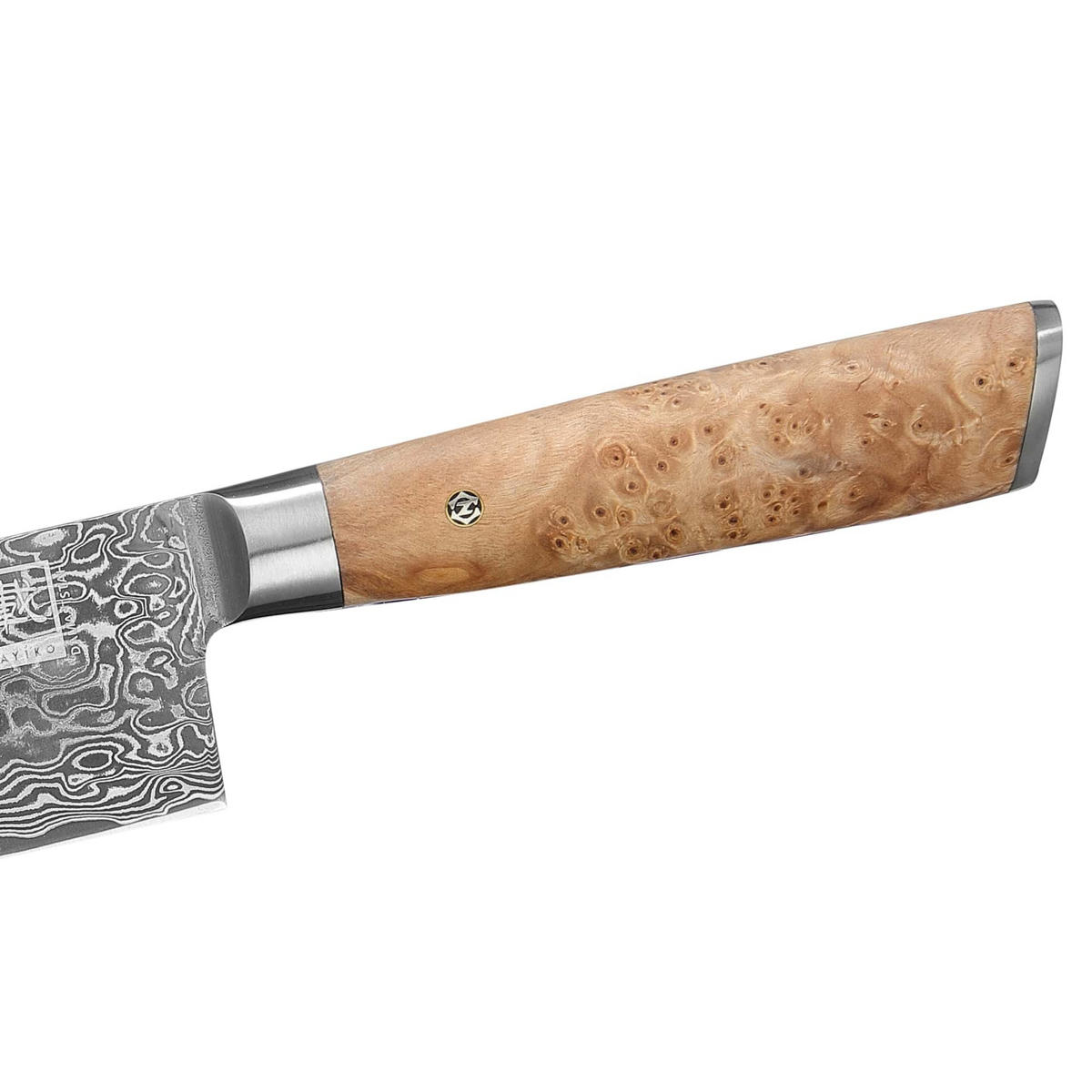 NAKIRIMESSER 17,5 cm - Birkefarben, Holz/Metall (32cm) - Zayiko