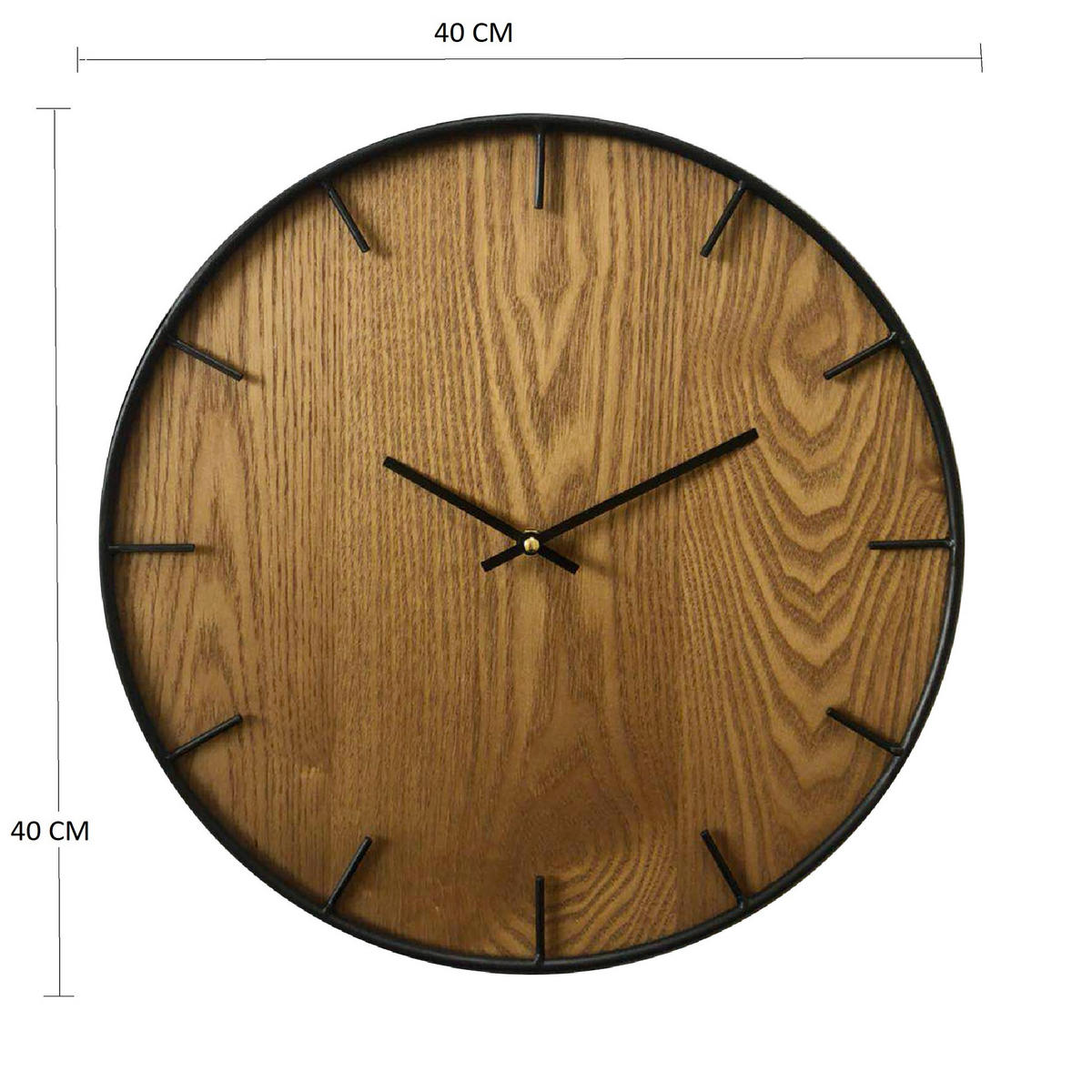 WANDUHR Braun 5/40/40 cm - Braun, Holzwerkstoff (5/40/40cm) - Mobili Rebecca