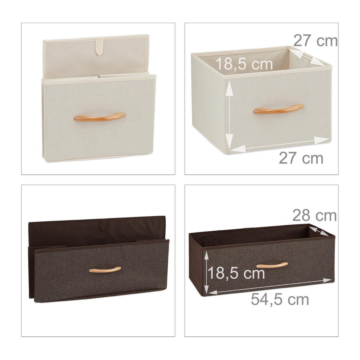 ZÁSUVKOVÝ šatník - viacfarebná, kov/kompozitné drevo (58/100/31.5cm) - Relaxdays