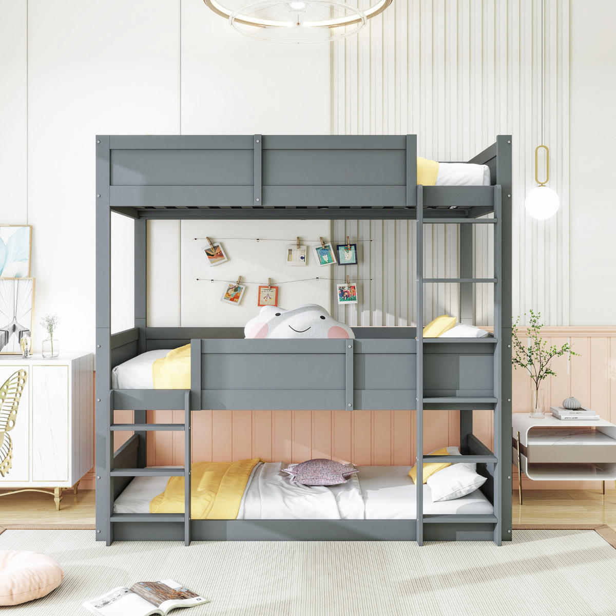HOCHBETT 90x200 cm Holz grau - Grau, Holz (90/200cm) - Fortuna Lai