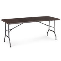GARTENTISCH klappbar 180 x 75 cm - Braun, Kunststoff (180/75/74cm) - Mat-Haus