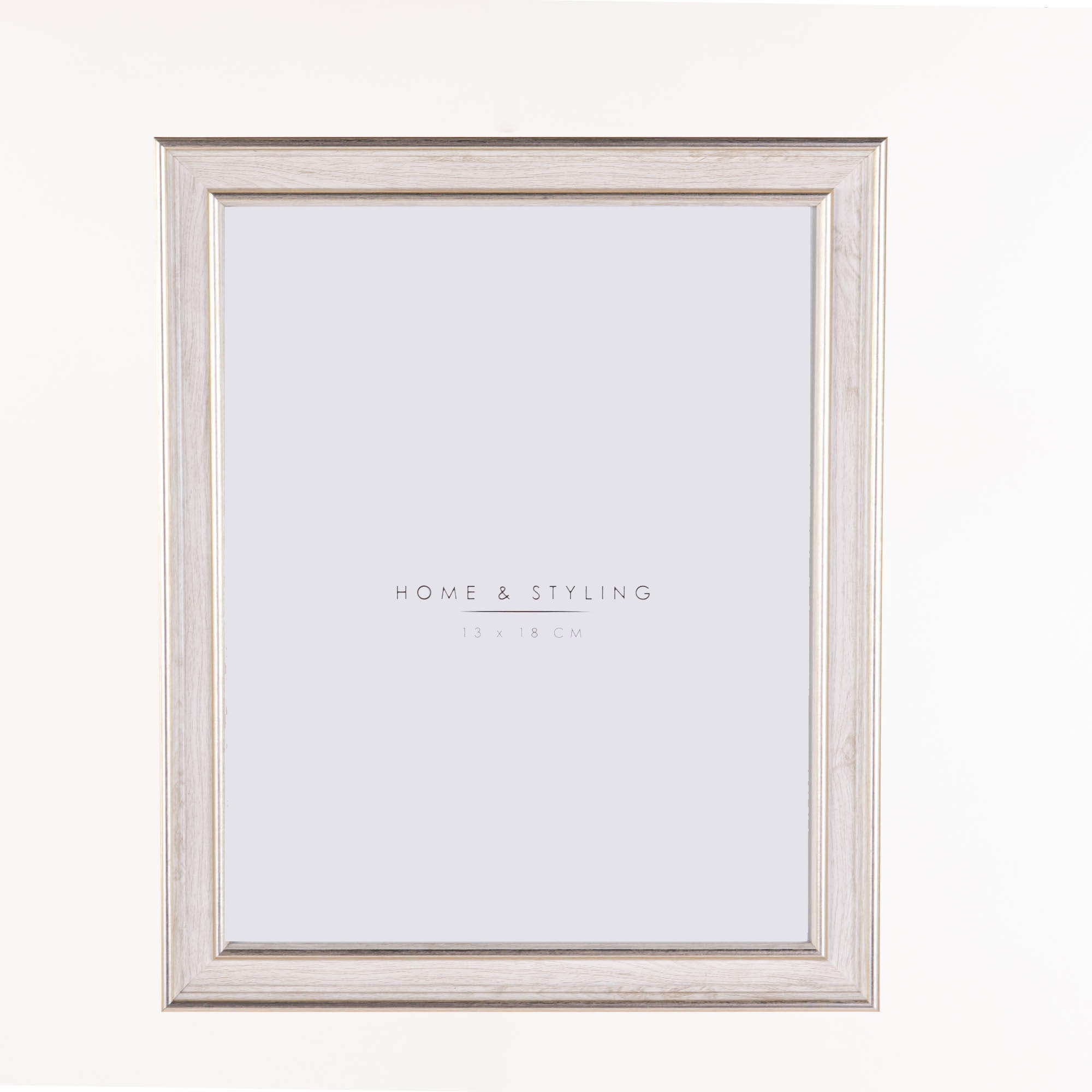 BILDERAHMEN Holzoptik Weiß 23,7/1,3/29 cm - Weiß, Kunststoff (16.1/21.3/1.3cm) - Home Styling Collection