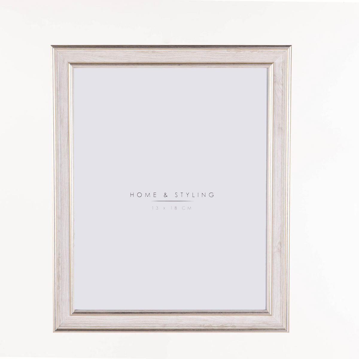 BILDERAHMEN Holzoptik Weiß 23,7/1,3/29 cm - Weiß, Kunststoff (16.1/21.3/1.3cm) - Home Styling Collection
