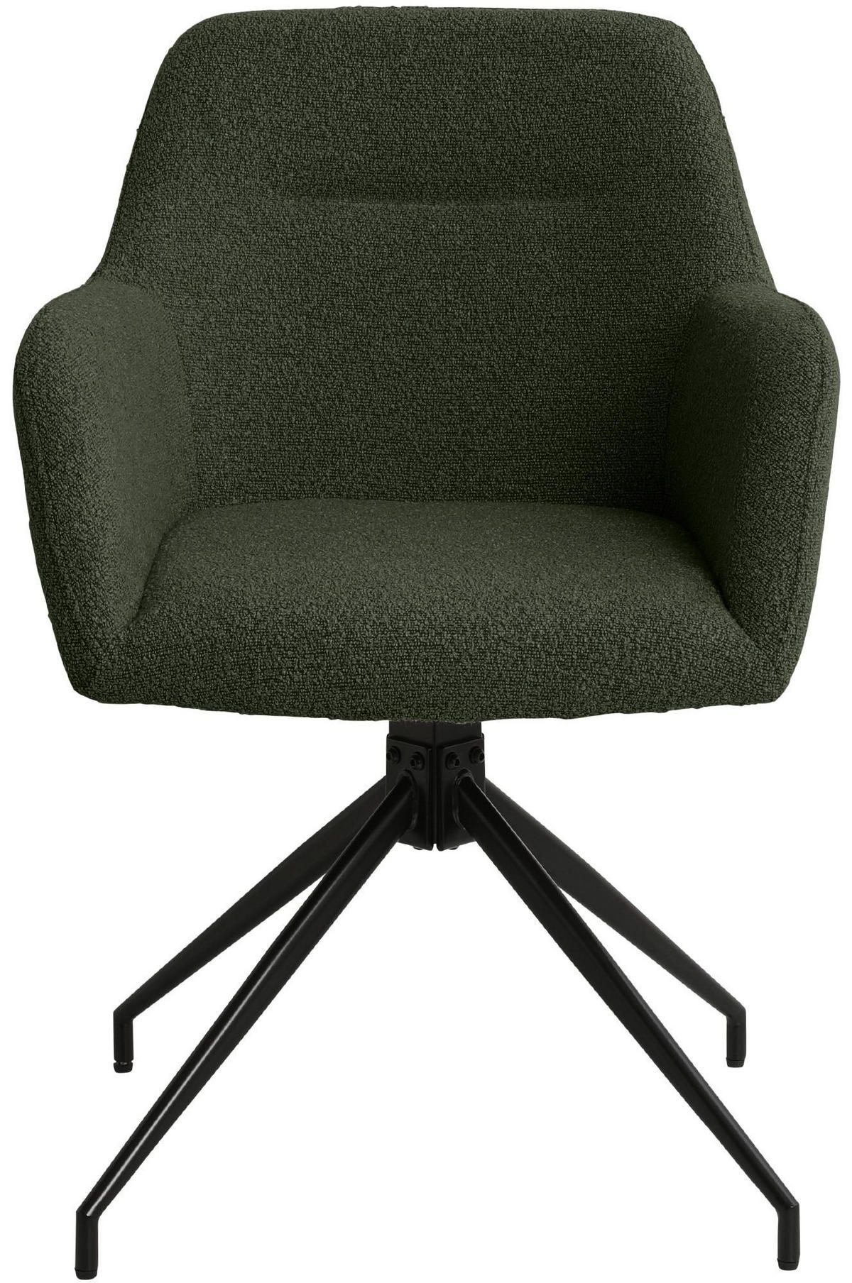 ESSZIMMERSTUHL Merlinda 85x58x60 dunkelgrün - Dunkelgrün, Textil (58/85/60cm) - furnicato