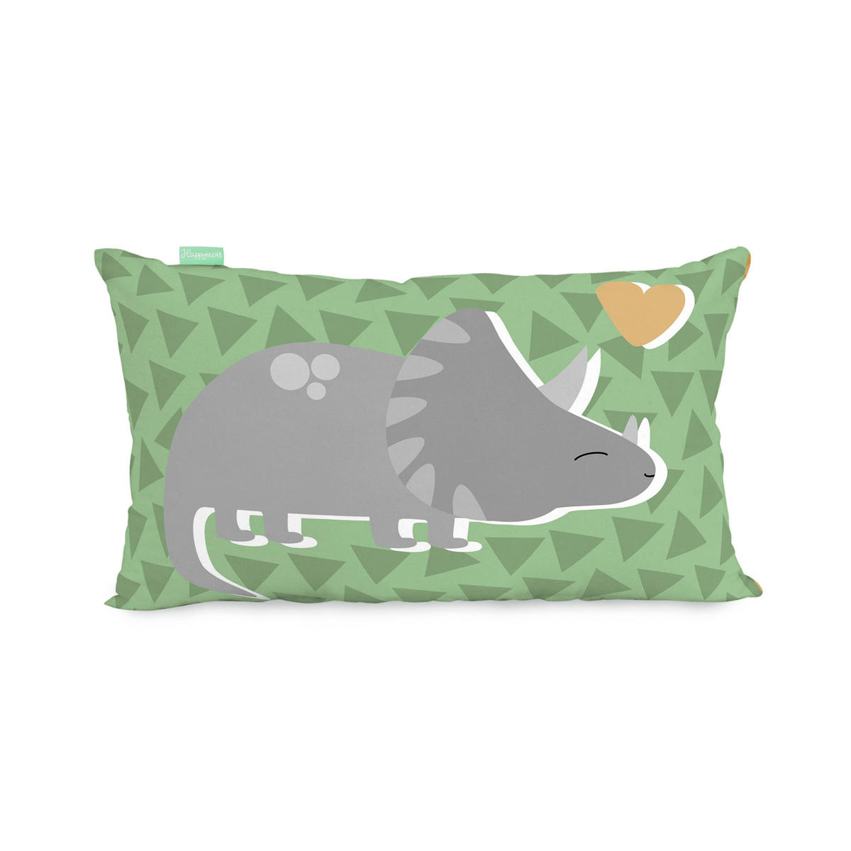 KISSENBEZUG happydino 50x30 cm mehrfarbig - Multicolor, Textil (50/30cm) - Happy Friday