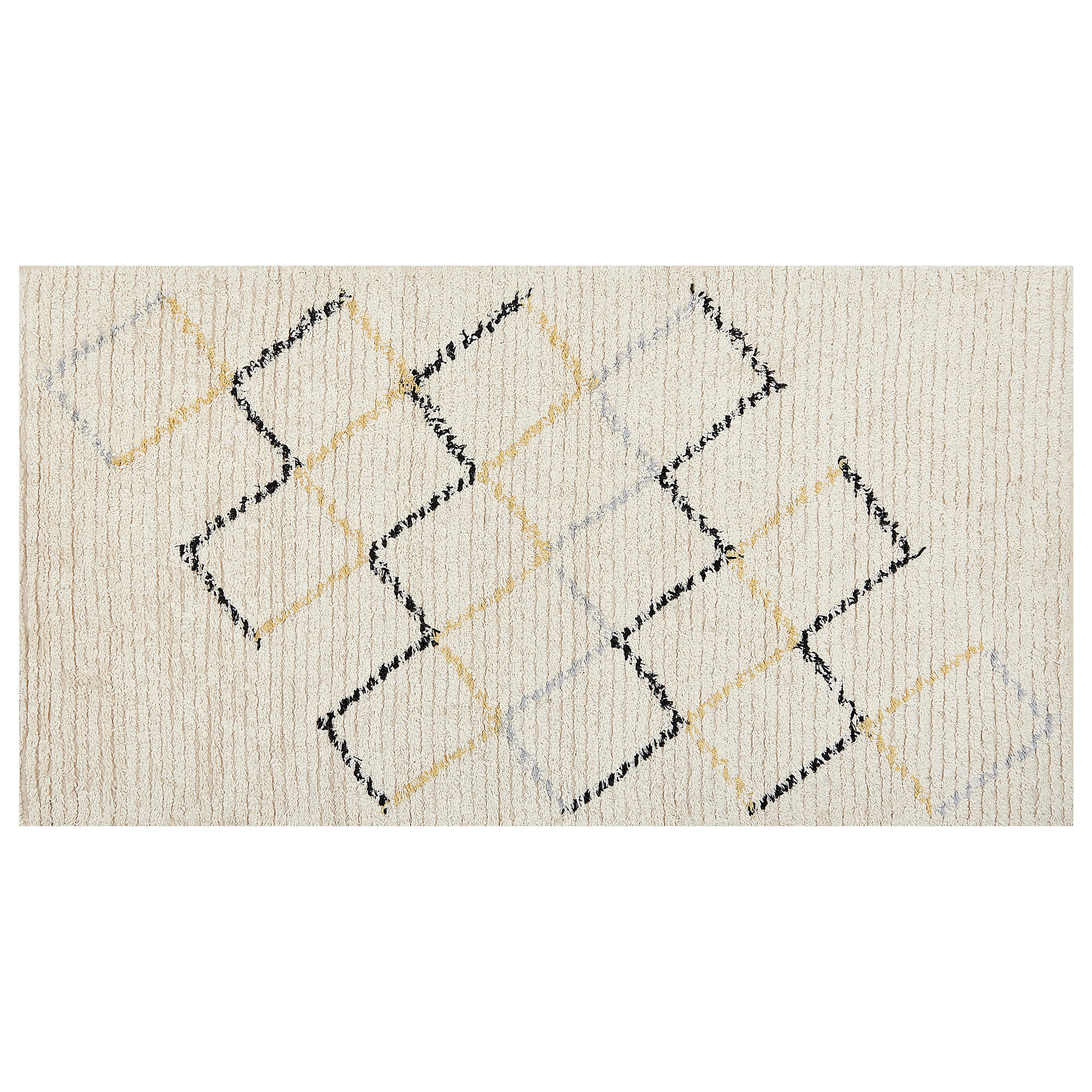 KURZFLOR-TEPPICH Tezpur 150/80 cm - Beige, Textil (80/150cm) - Beliani