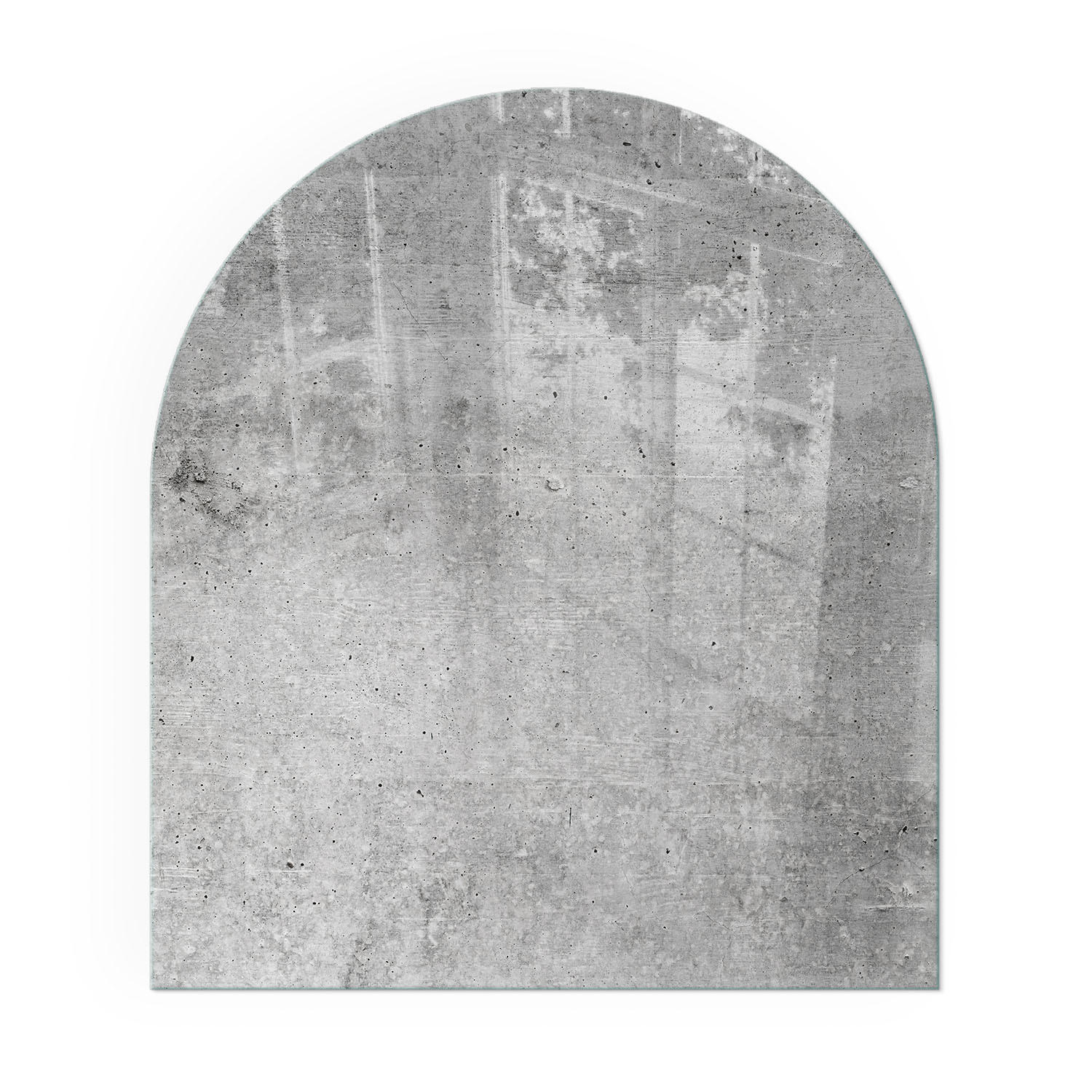 GLASPLATTE für Kamin 80x70 cm - Grau, Glas (80/70/0.4cm) - TULUP