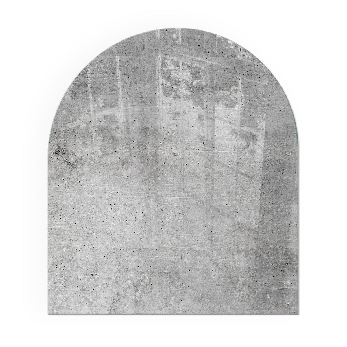 GLASPLATTE für Kamin 80x70 cm - Grau, Glas (80/70/0.4cm) - TULUP