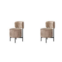 ESSZIMMERSTUHL Cocktail Beige 61/51/82 cm 2er-Set - Beige, Textil (51/82/61cm) - Hoyz Collection