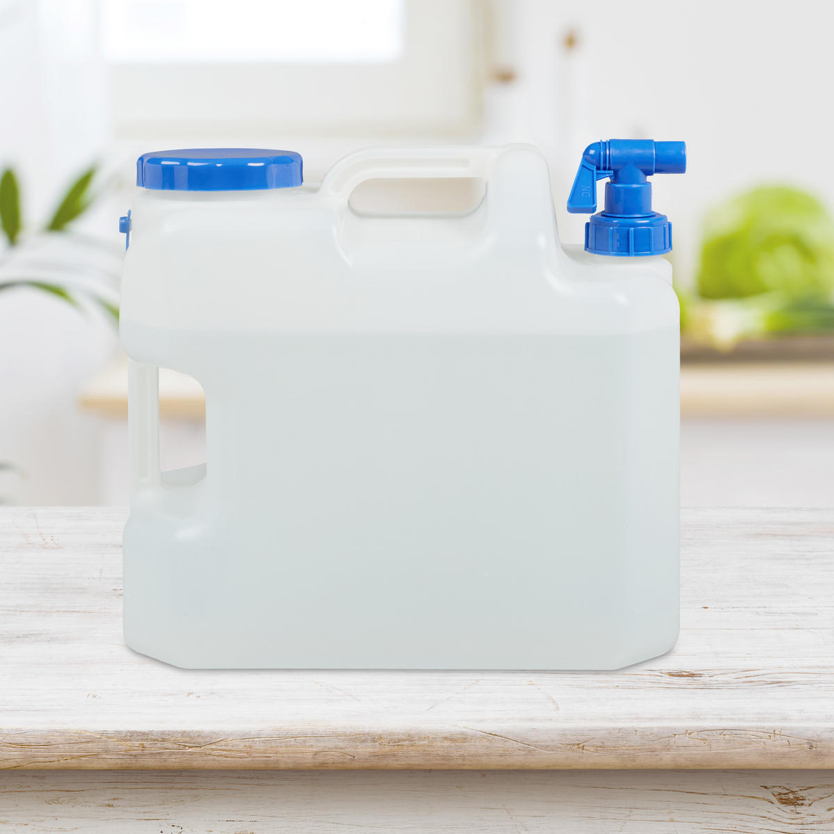 WASSERKANISTER - Weiß, Kunststoff (25/36/38.5cm) - Relaxdays