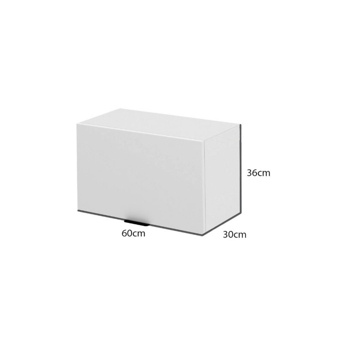 HÄNGESCHRANK – 60 cm – KU-N60 – Lunara – Weiß Matt - Weiß, Holzwerkstoff (60/36/30cm) - hi-markt