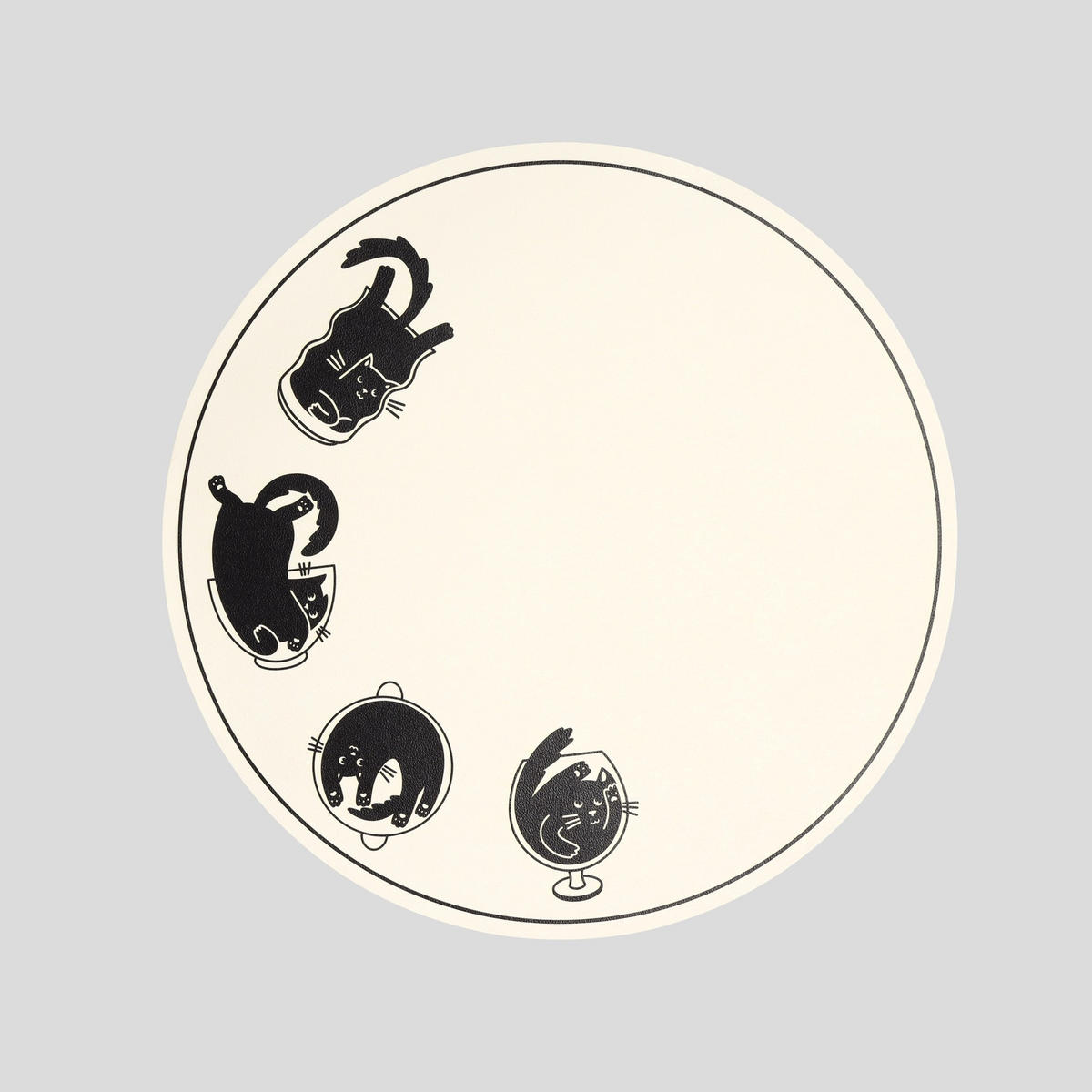 DEKORATIVES TISCHSET Sirin - Weiß, Kunststoff (38cm) - home&you