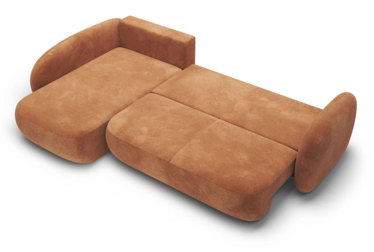 ECKSOFA Orange OLIVIO II Ausziehbar Links - Orange, Textil (289/190cm) - Sepro Meble