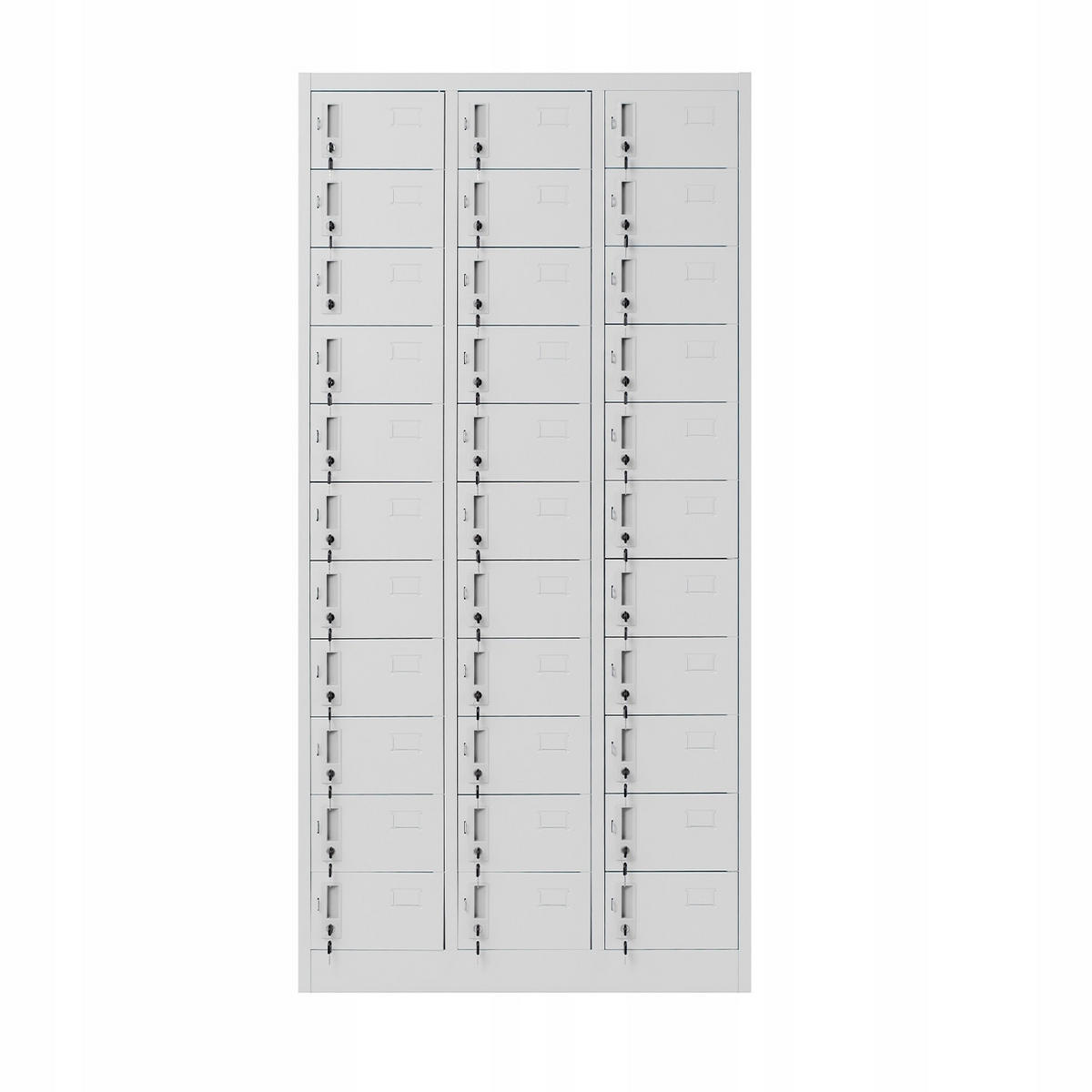 FÄCHERSCHRANK OLIVER - Grau, Metall (90/185/45cm) - Jan Nowak