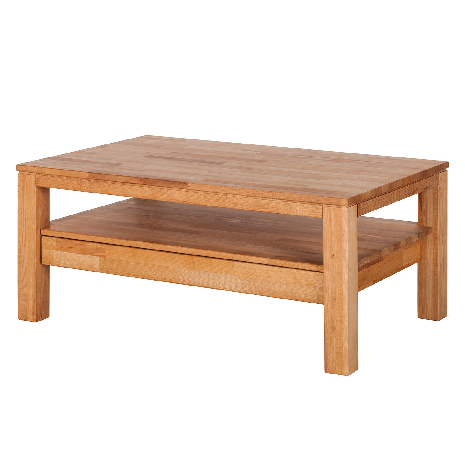 COUCHTISCH - Massivholz - Buchefarben, Holz (70/110/47cm) - home24