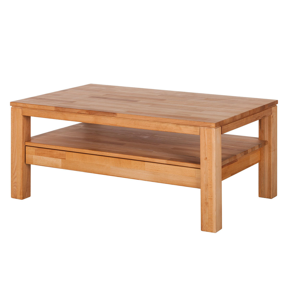 COUCHTISCH - Massivholz - Buchefarben, Holz (70/110/47cm) - home24