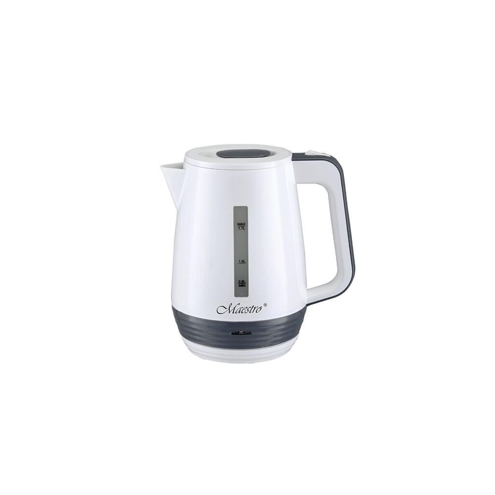 WASSERKOCHER ELEKTRISCH Weiß 19/16/21 cm MR033WHITE - Weiß, Kunststoff (16/21/19cm) - Maestro 