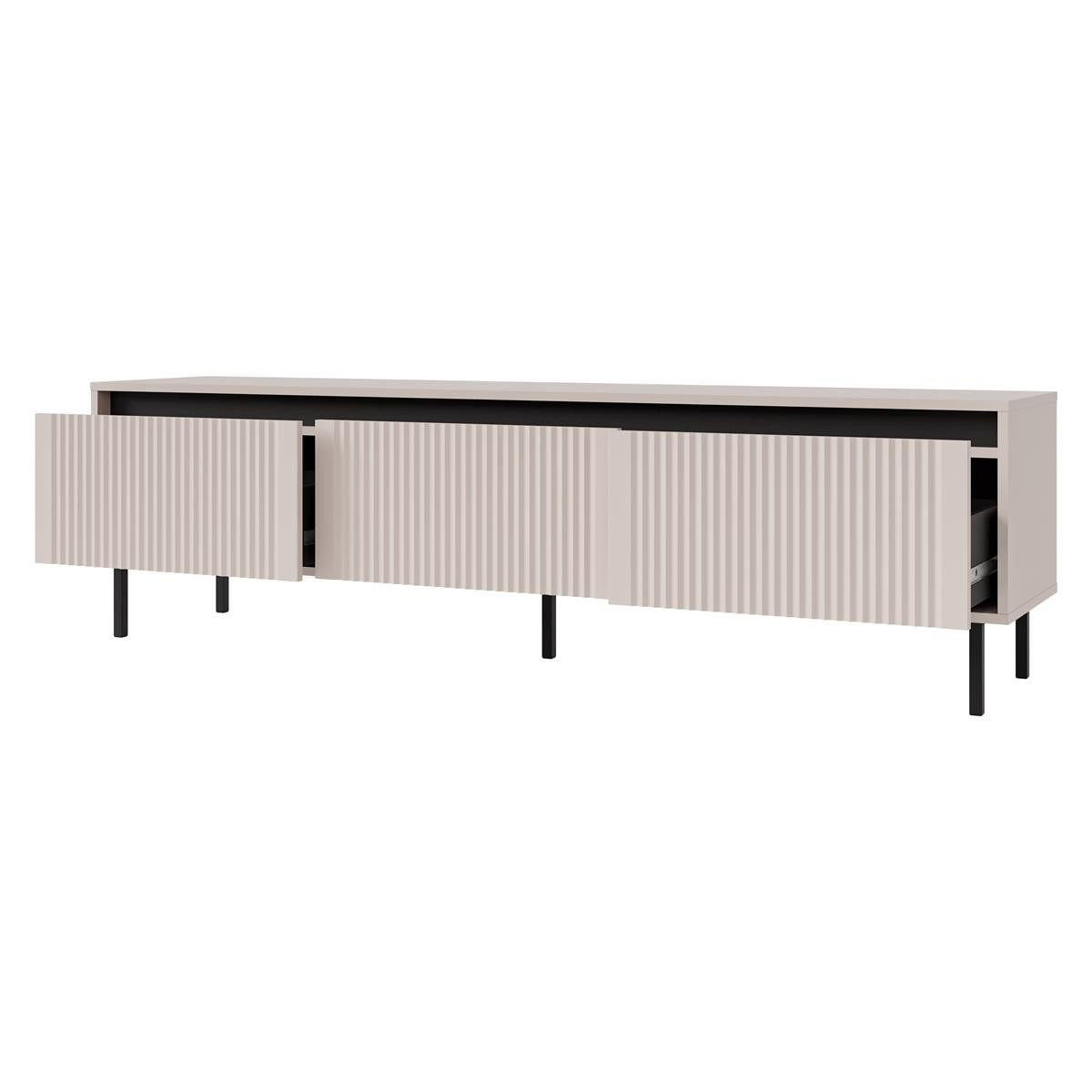 TV-SCHRANK beige mit Lamellen Ciao - Beige, Holzwerkstoff (178.6/45/40cm) - Compleo24