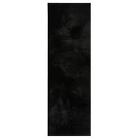 KUNSTFELLLÄUFER Furry Schwarz 70/200 cm - Schwarz, Kunststoff/Textil (70/200cm) - benuta