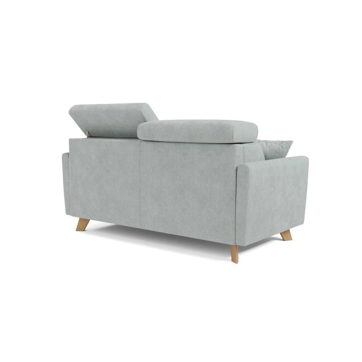 SCHLAFSOFA Francy - Hellgrün, Metall (180/92/97cm) - Divani.store