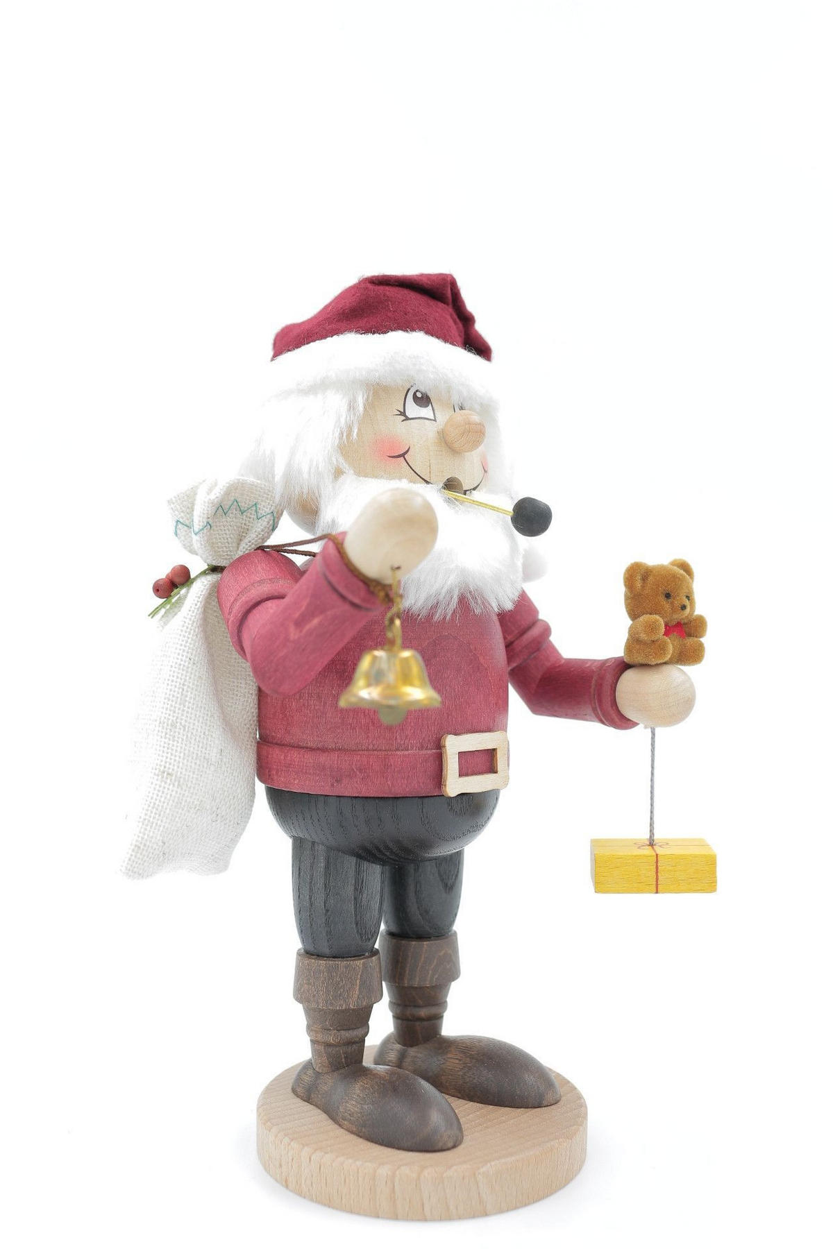 RAUCHFIGUR Wichtel Weihnachtsmann 23 cm - Multicolor, Holz (11/23/0.1cm)