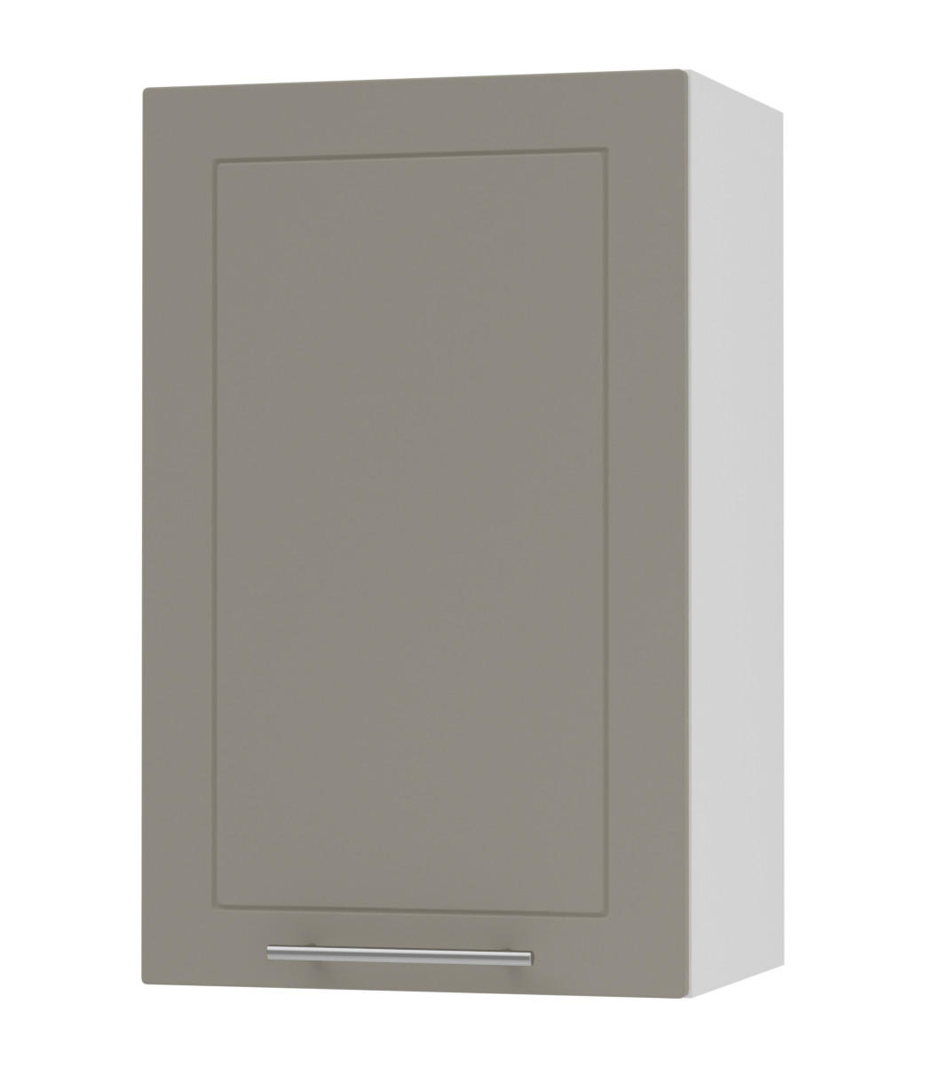 KÜCHENHÄNGESCHRANK Kvantum W2/45 Weiß Matt / Weiß Matt 45 / 32,5 / 72cm - Beige/Weiß, Holz/Holzwerkstoff (45/72/32.5cm) - Feldmann-Wohnen