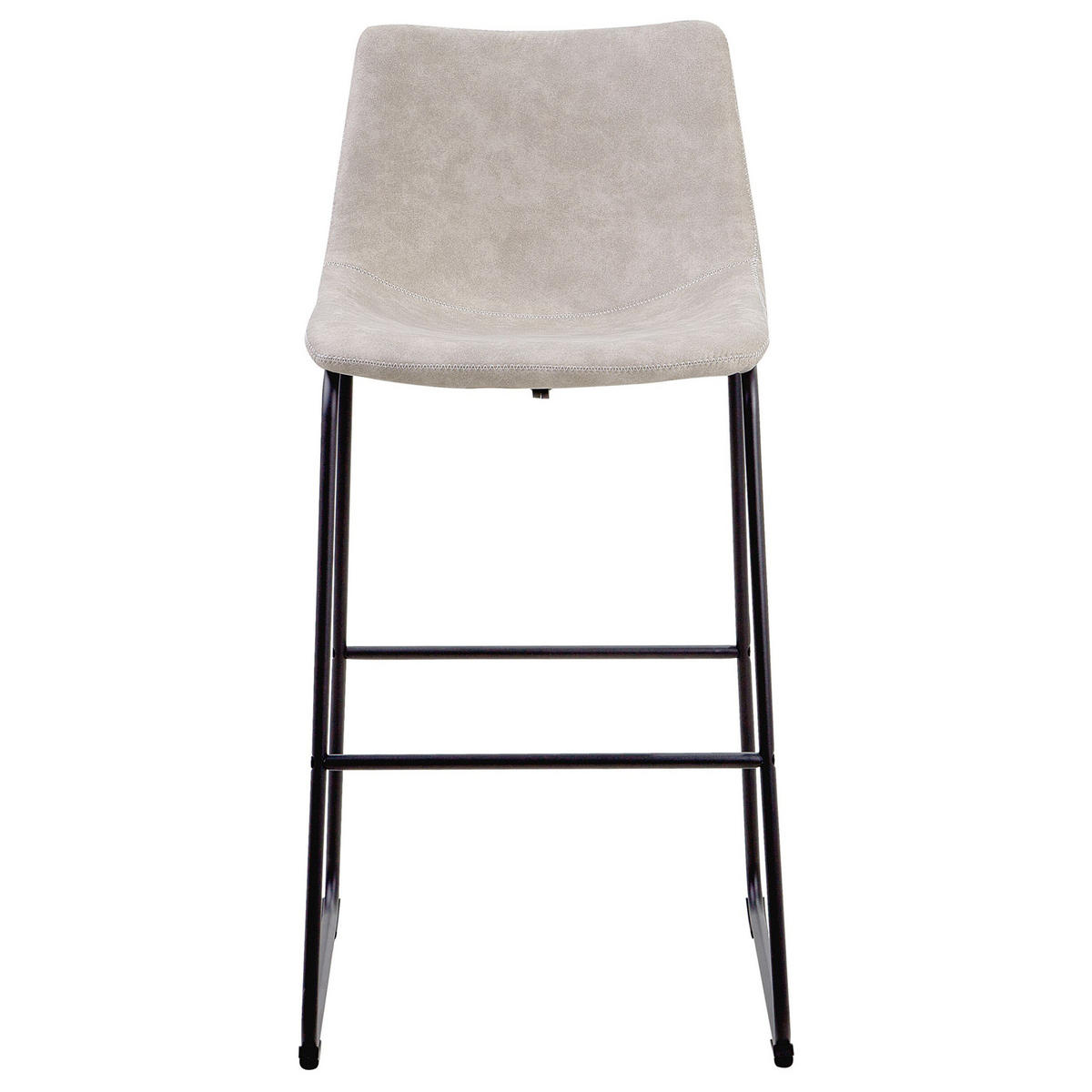 BARSTUHL 2er-Set Polsterbezug Beige Franks - Beige, Textil/Metall (46/99/46cm) - Beliani