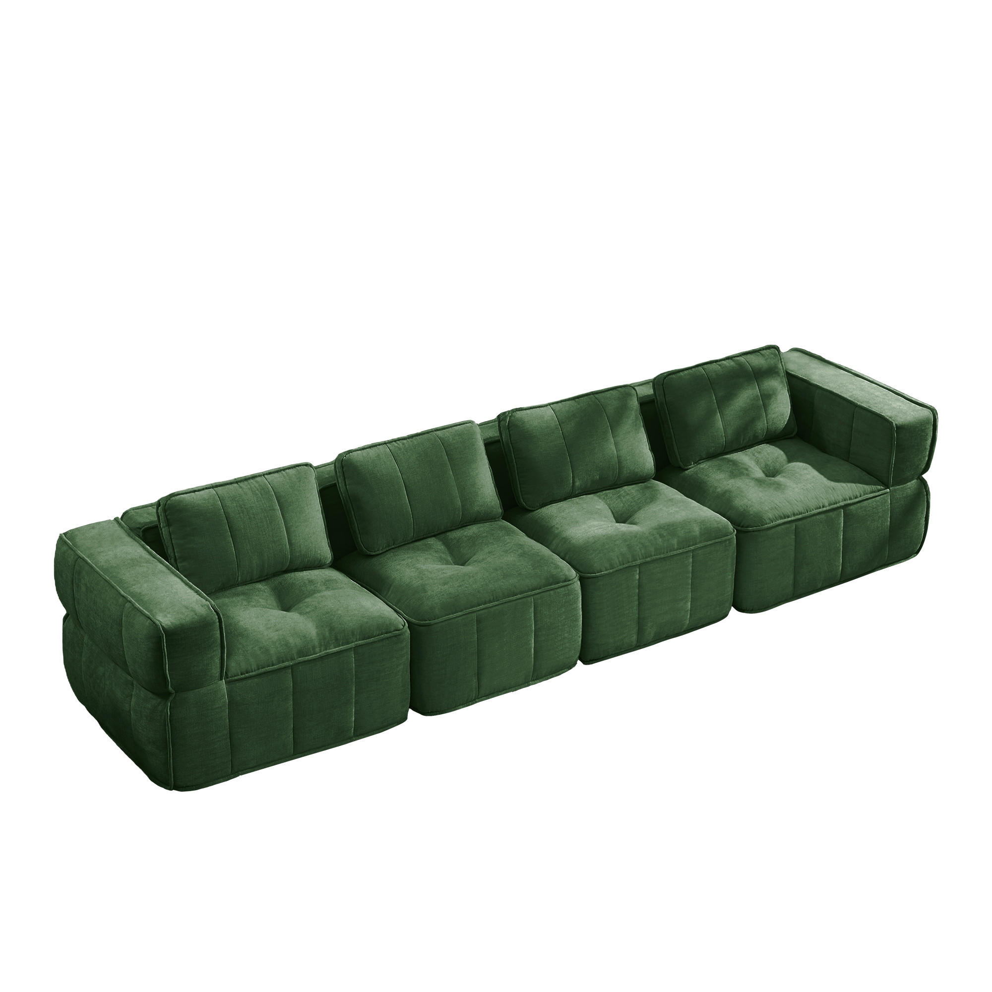 ComfortXL 4-Sitzer-Sofa Grün 93x67x344 cm
