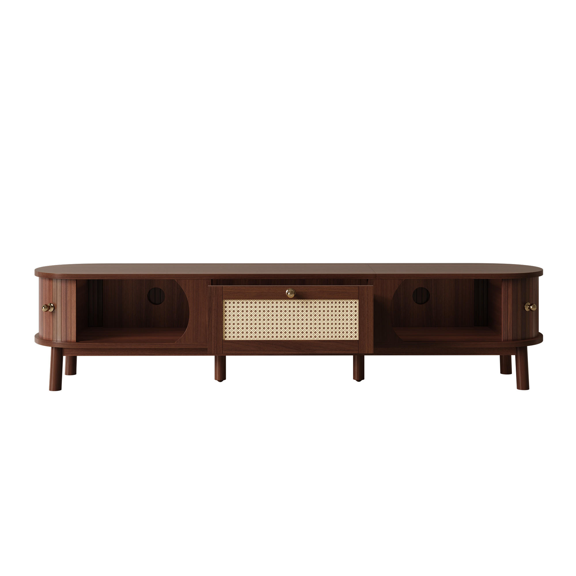 TV-LOWBOARD Rustikal Naturfarben 170/39.5/38 cm - Naturfarben, Holz (170/38/39.5cm) - PANGIVO