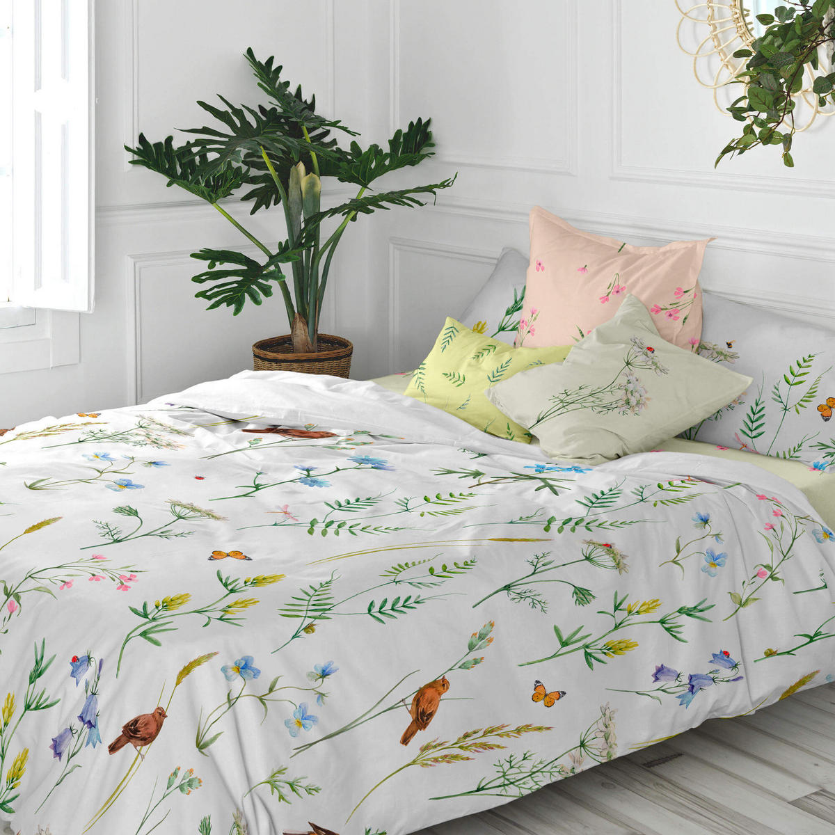 KISSENBEZUG manarola 60x60 cm mehrfarbig - Multicolor, Textil (60/60cm) - Happy Friday
