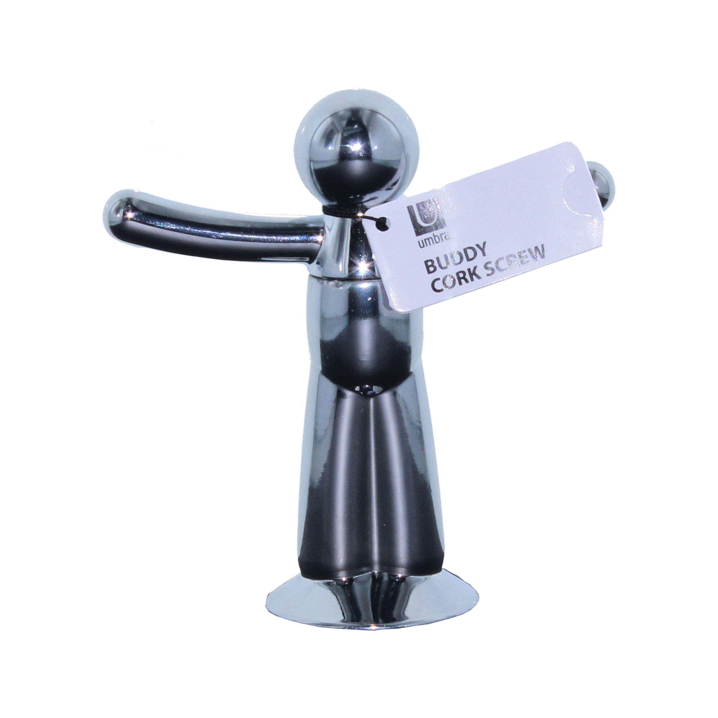 KORKENZIEHER Buddy, Silber - Silberfarben, Kunststoff (11.18cm) - Umbra