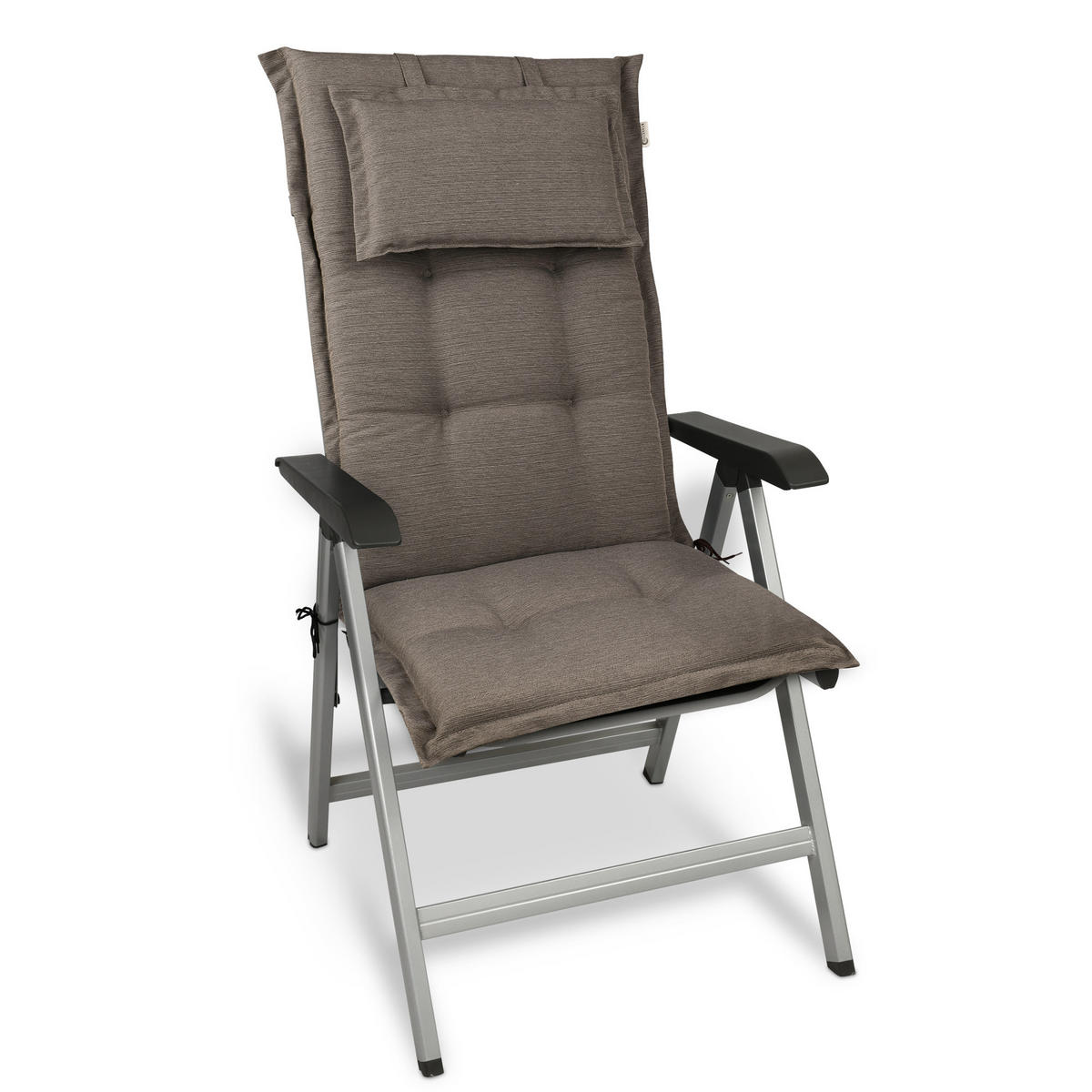 HOCHLEHNERAUFLAGE HighLux HL 120/52/7cm Taupe - Taupe, Textil (52/7/120cm) - Beautissu 