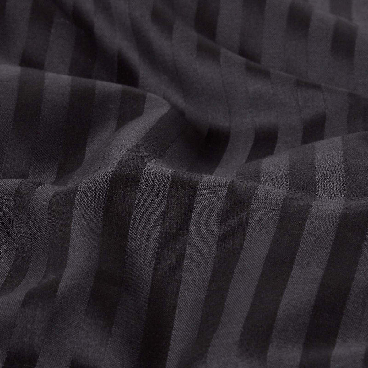 KISSENBEZUG Damast mit Stehsaum, Fadendichte 330 - Schwarz, Textil (50/90cm) - Homescapes