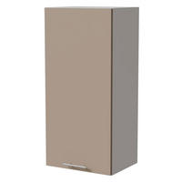 HÄNGESCHRANK Brerra W4/45 Weiß / RAL 1019 graubeige Matt 45 / 32,5 / 96cm - Graubraun/Weiß, Holz/Holzwerkstoff (45/96/32.5cm) - Feldmann-Wohnen