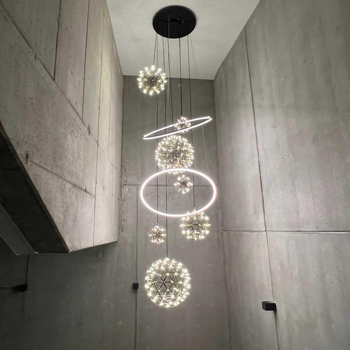 LED-GALERIELEUCHTE Fusion Weiß/Chrom - Weiß, Metall (150/150/500cm) - s.luce