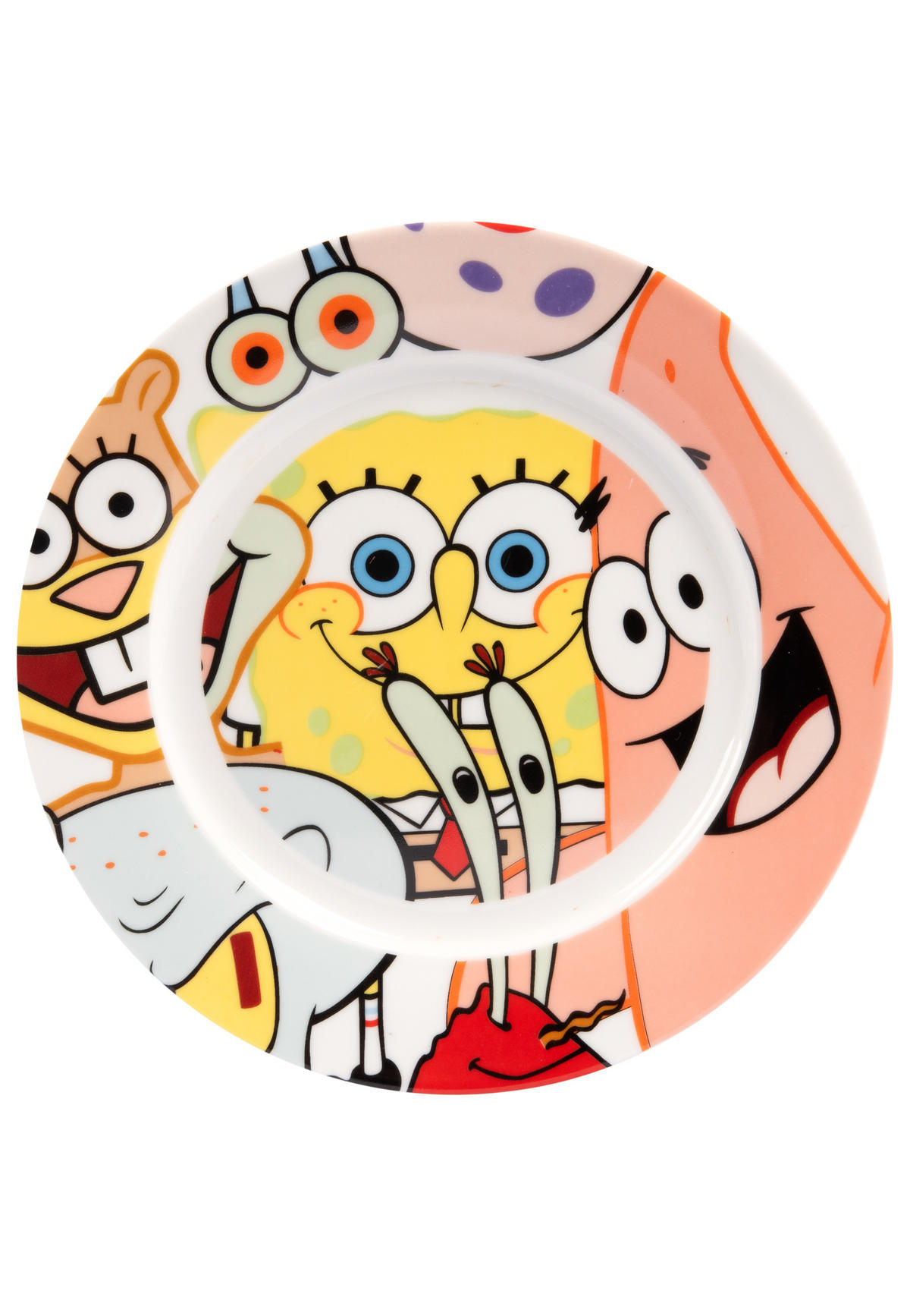 FRÜHSTÜCKSSET Spongebob Schwammkopf Mehrfarbig 3-teilig - Multicolor, Keramik (23.8/11.2/23.3cm)