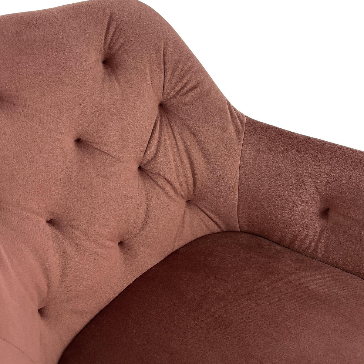 POLSTERSTUHL 2er Set, Metallbeine Rosa 55/81/58,5 - Rosa, Textil (55/81/59cm) - RAUMHIRSCH FURNITURE