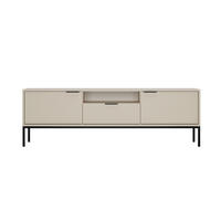 LOWBOARD Austin II béžová, čierna 33/56,4/175 cm - čierna/béžová, kompozitné drevo (33/56/175cm) - RAUMHIRSCH FURNITURE