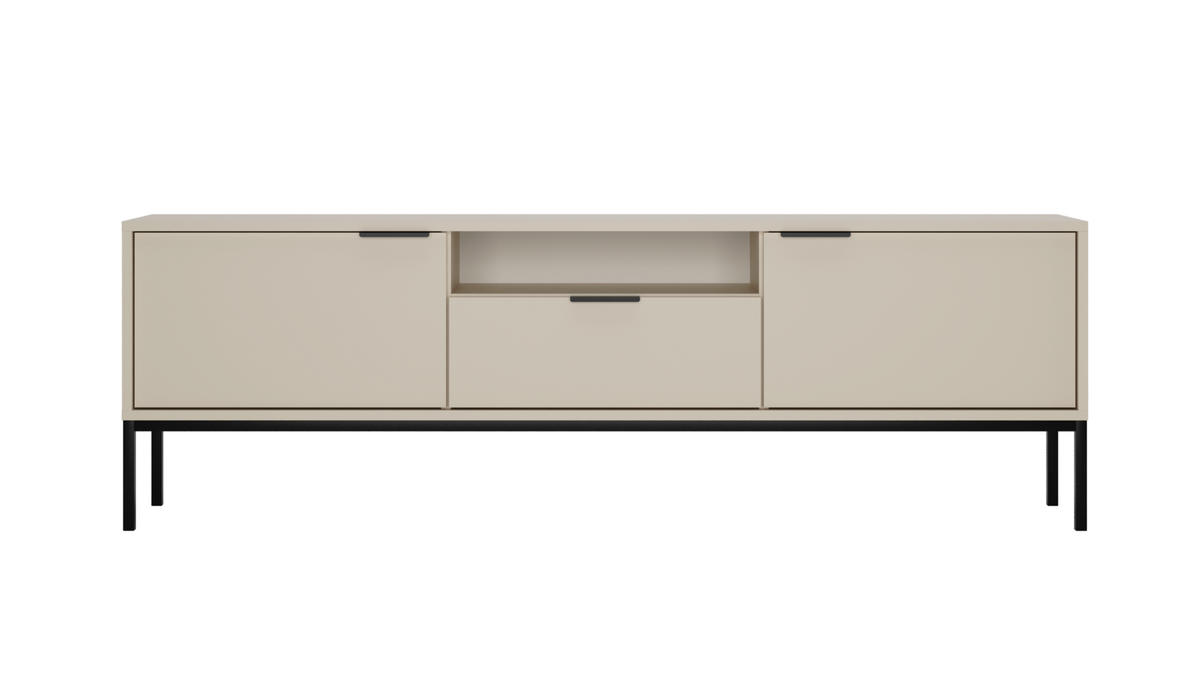 LOWBOARD Austin II 33/56,4/175 cm - Beige/Schwarz, Holzwerkstoff (33/56/175cm) - Kocot Kids
