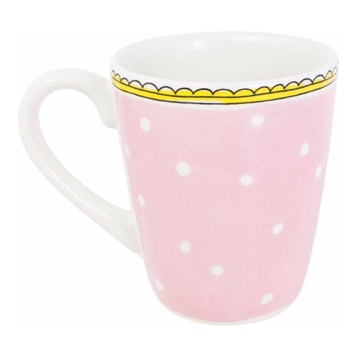 BECHER Punkt in Rosa - 350 ml - Pink, Keramik (0.35L) - Blond Amsterdam