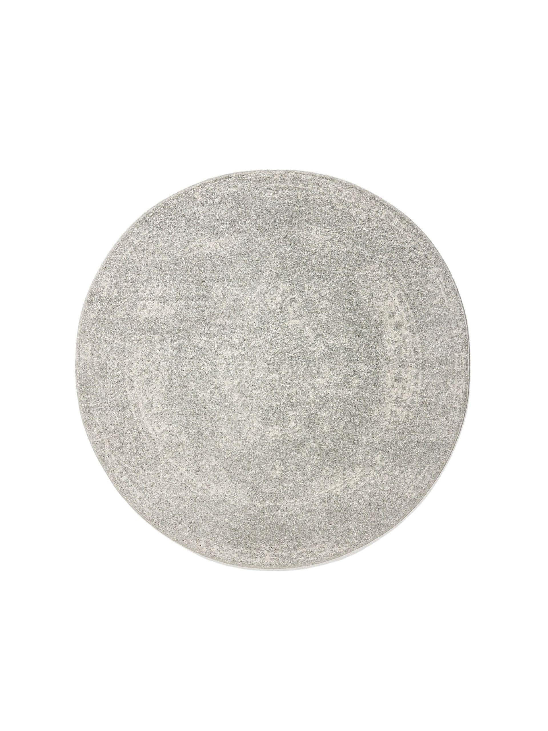 VINTAGE-TEPPICH Sia ø 120 cm rund - Taupe, Kunststoff (120/120cm) - benuta