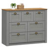 SIDEBOARD BOLTON - Braun/Grau, Holz (110/87/40cm) - IDIMEX