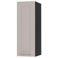 KÜCHENHÄNGESCHRANK Kvantum W2/20 Schwarz / Kaschmir Matt 20 / 32,5 / 72cm - Kaschmir/Schwarz, Holz/Holzwerkstoff (20/72/32.5cm) - Feldmann-Wohnen