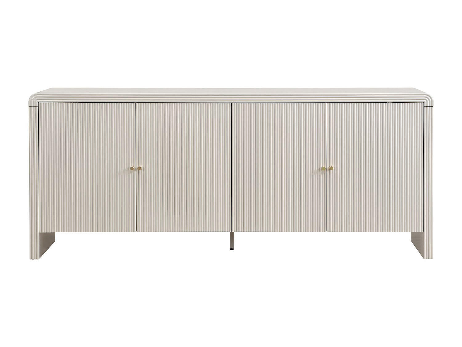 SIDEBOARD - 179.6 cm x 40 cm - Holz, Platte - Beige - MIRENALO - Beige, Holz (179.6/75/40cm) - Vente-Unique